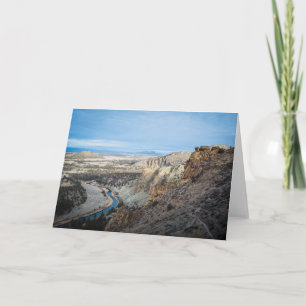 Carte de voeux Smith Rock Canyon (vide)