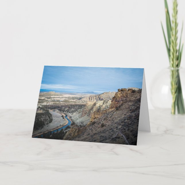 Carte de voeux Smith Rock Canyon (vide) (Devant)