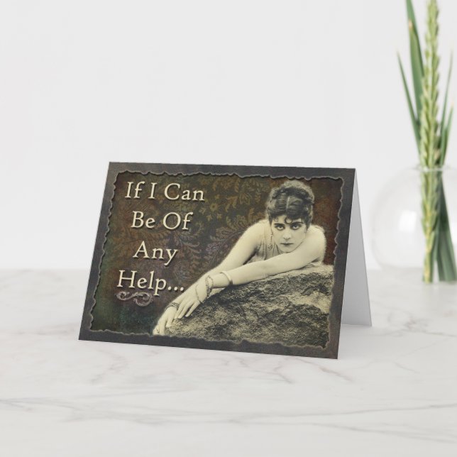 Carte De Voeux Snarkalicious Si Je Peux Vous Aider (Devant)