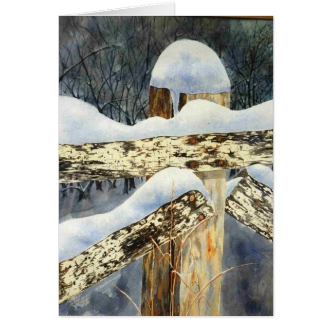 Carte de voeux Snow-scape (Devant)