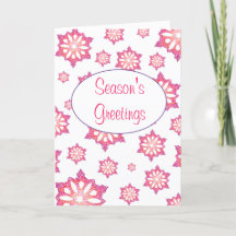 Carte de voeux Snowflake