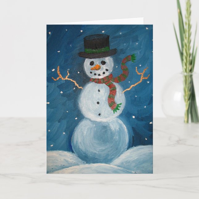Carte de voeux Snowman (Devant)