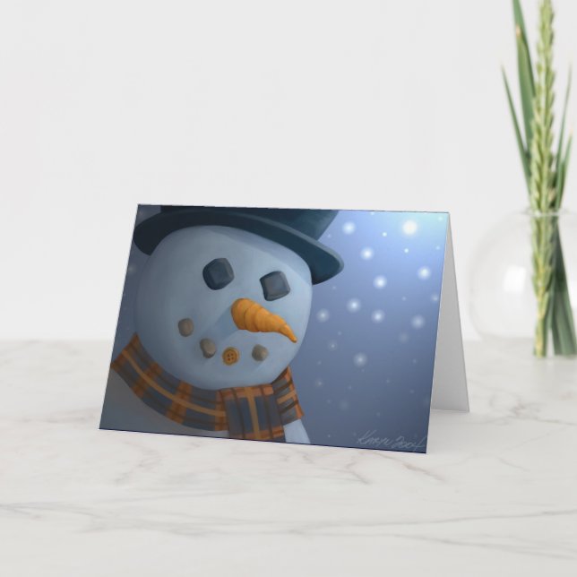 Carte de voeux Snowman (Devant)