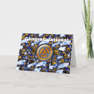 Carte de voeux Sober Sobriety Recovery