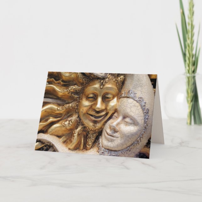 carte de voeux soleil et lune (Devant)