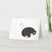 Carte de voeux somnolente de Shiba Inu !