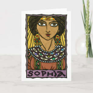 Carte de voeux Sophia