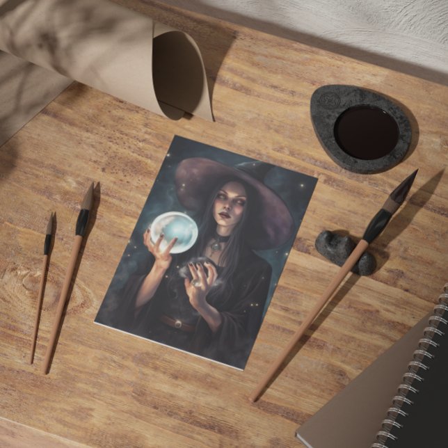 Carte de vœux Sorcière Hilde Blank (Créateur téléchargé)