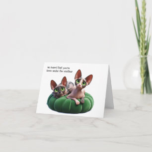 Carte de voeux Sphynx Chever Up