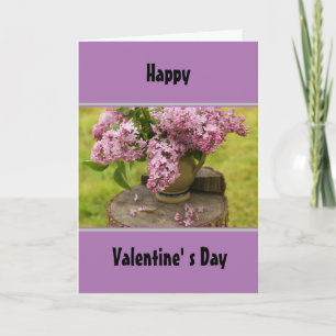 Carte de voeux Spring Lilac Valentine's Day