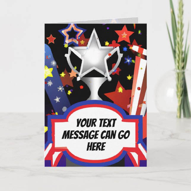Carte de vœux Star Spangled Banner (Devant)