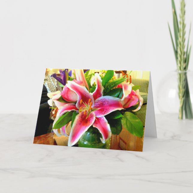 carte de voeux stargazer rose (Devant)