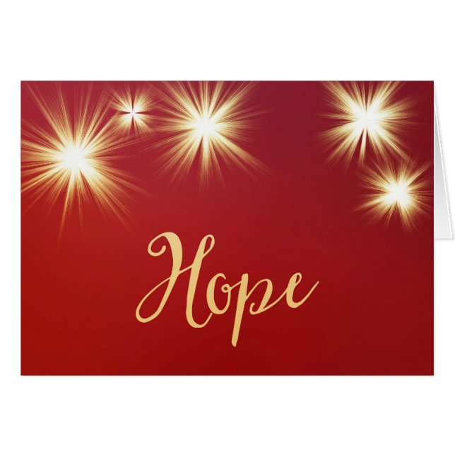 Carte de voeux Starlit Hope (Devant horizontal)