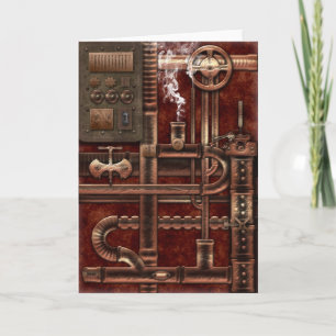 Carte de voeux Steampunk Design