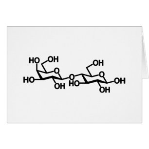 Carte de voeux Structure Lait Lactose