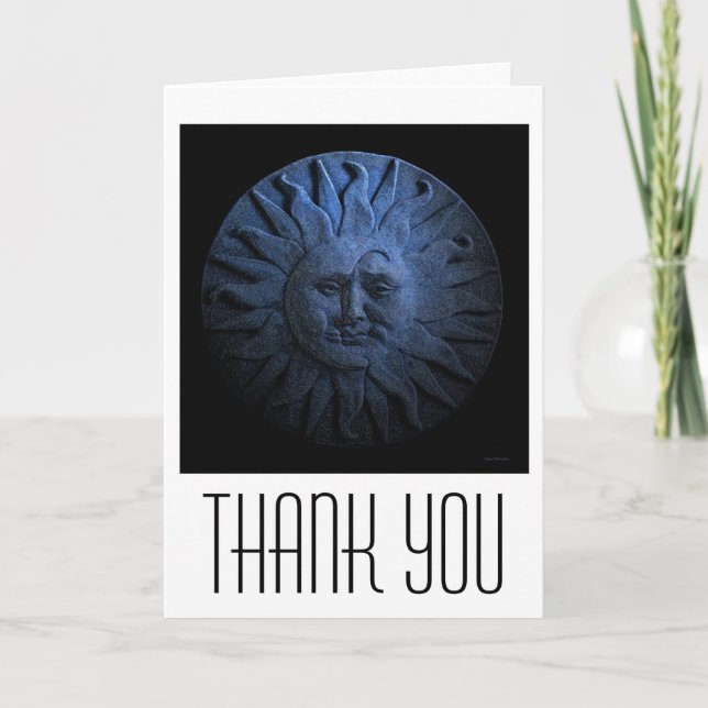 Carte de voeux Sun et Moon Merci (Devant)