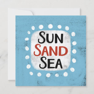Carte de voeux Sun Sand Sea