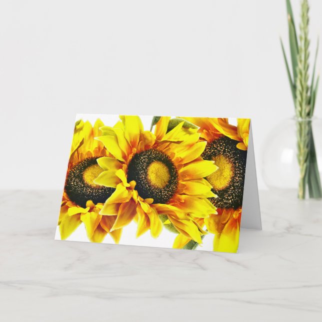 Carte de voeux Sunflower exceptionnelle (Devant)