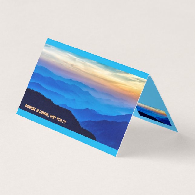 carte de voeux Sunrise arrive (Front)