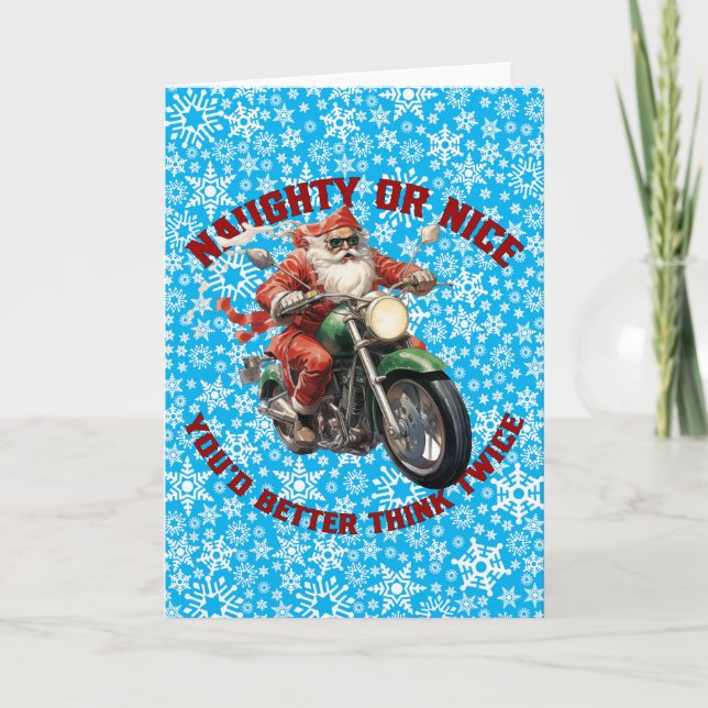 Carte de voeux Super Père Noël (Devant)