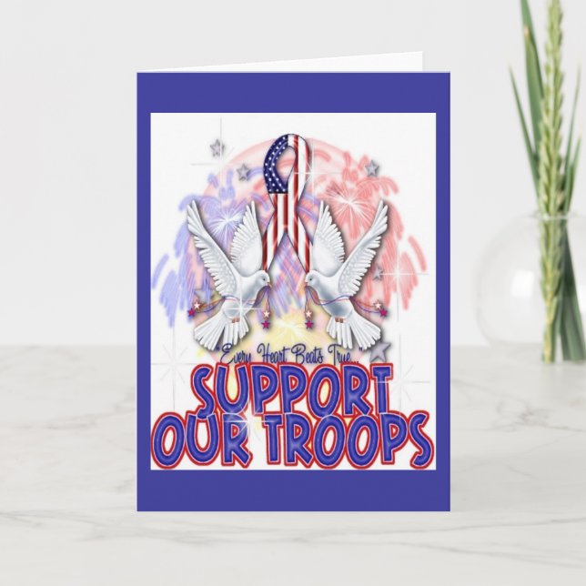 Carte de voeux "Support Our Troops" (Devant)