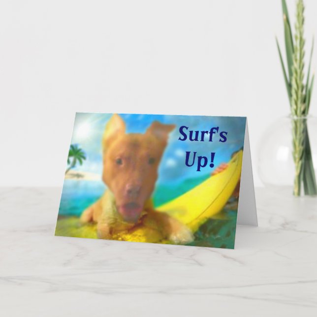 Carte de voeux Surfer Dude (Devant)