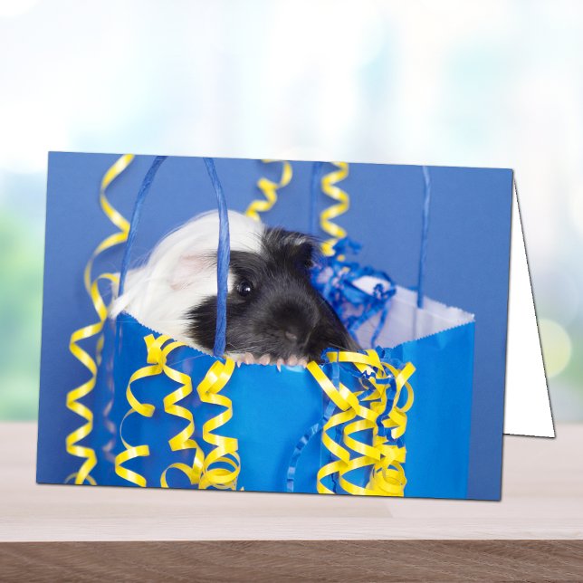 Carte de voeux Surprise Guinée Pig (Créateur téléchargé)