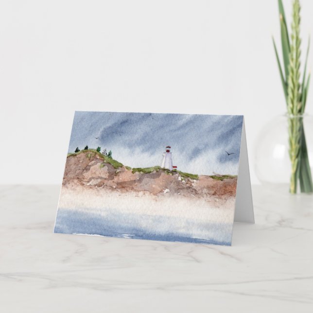 Carte de voeux Swallowtail Lighthouse Seascape (Devant)