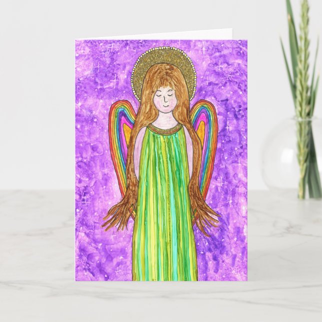 Carte de voeux Sweet and Beautiful Angel (Devant)