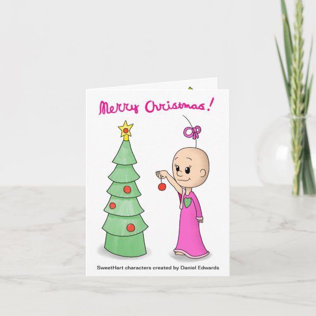Carte de voeux SweetHart Christmas Tree (avec QR) (Devant)