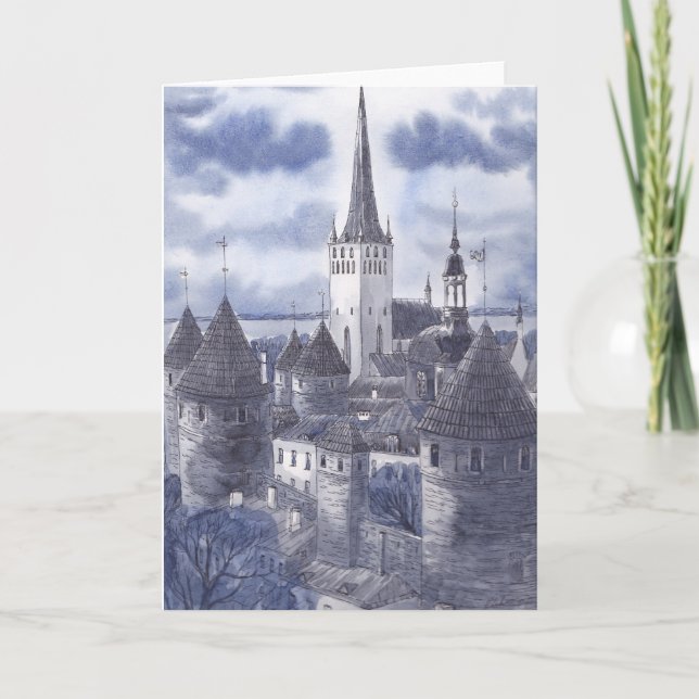 Carte de voeux Tallinn (Devant)