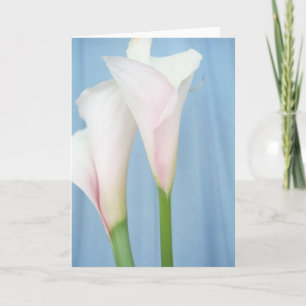 Carte de voeux Tango White Calla Lily Photo Art