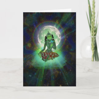 Carte de voeux "Tara vert"