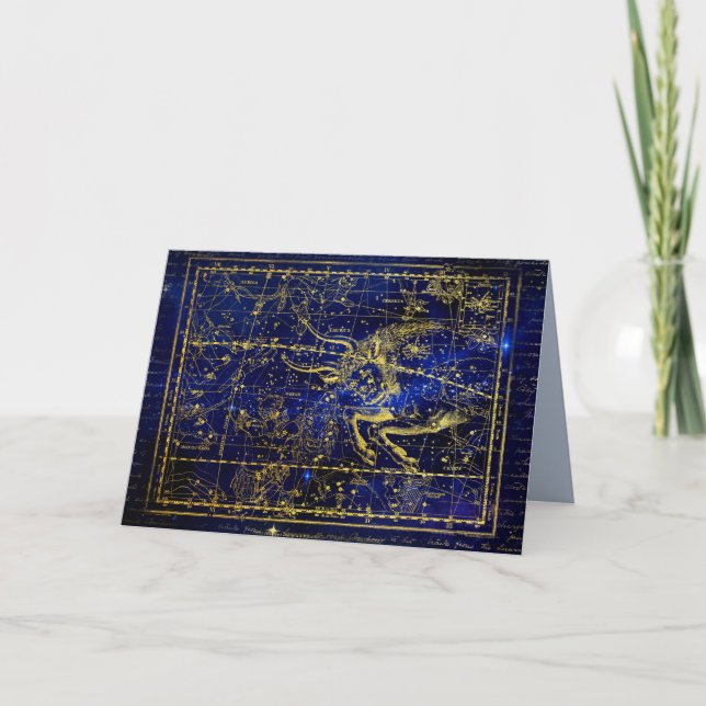 carte de voeux taurus constellation (Devant)