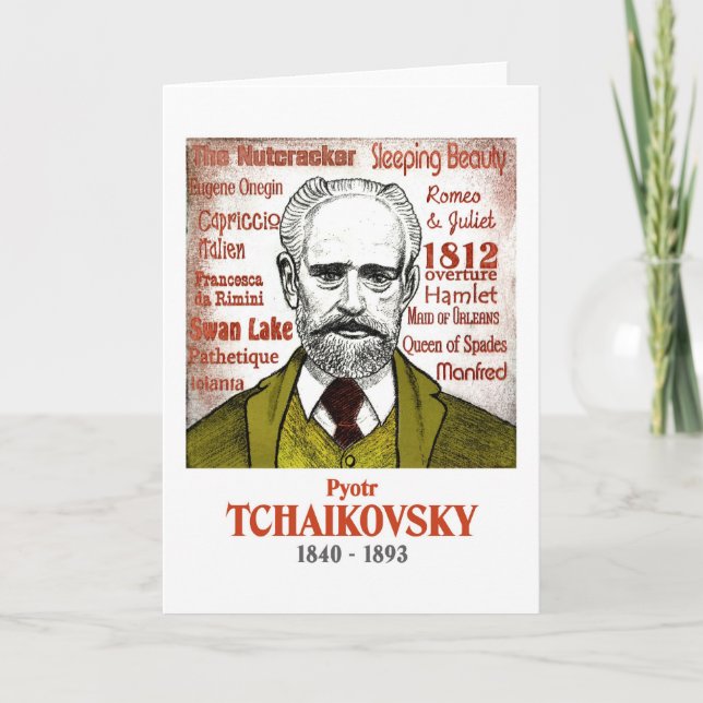 Carte de voeux Tchaikovski (Devant)