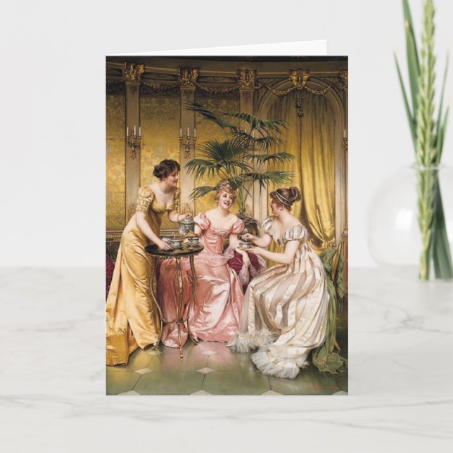 Carte de voeux Tea Party (Devant)