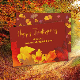 Carte de voeux téléchargeable bon thanksgiving