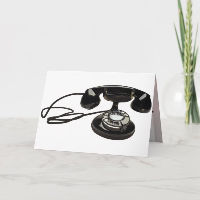 Carte de voeux téléphonique classique (Devant)