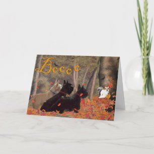 Carte de vœux Terrier Écossais