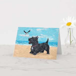 Carte de vœux Terrier Écossais