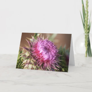 Carte de voeux Texas Purple Thistle