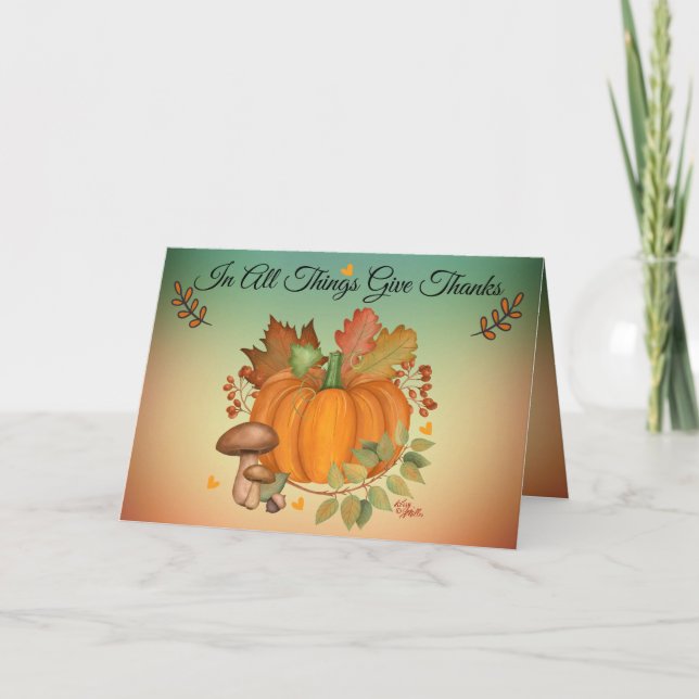 Carte de voeux Thanksgiving (Devant)