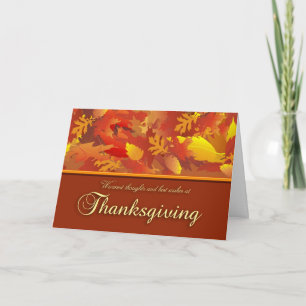 Carte de voeux Thanksgiving