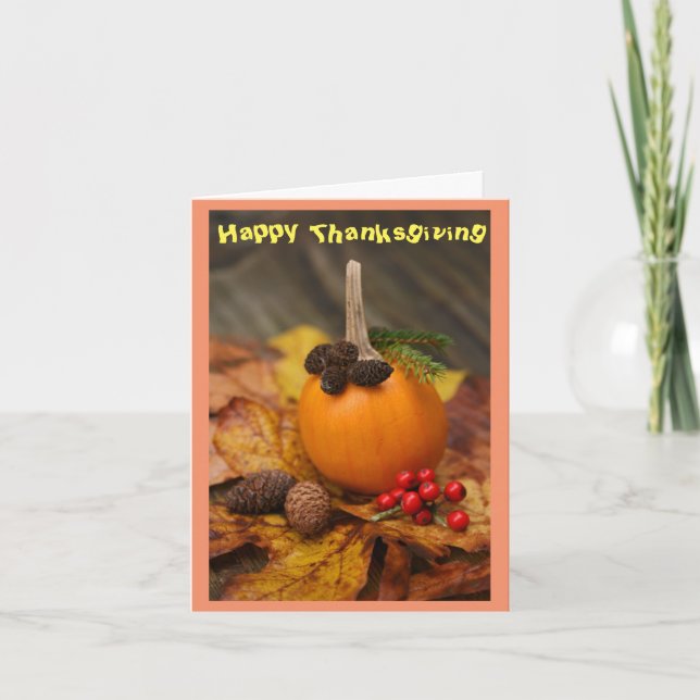 Carte de voeux Thanksgiving (Devant)