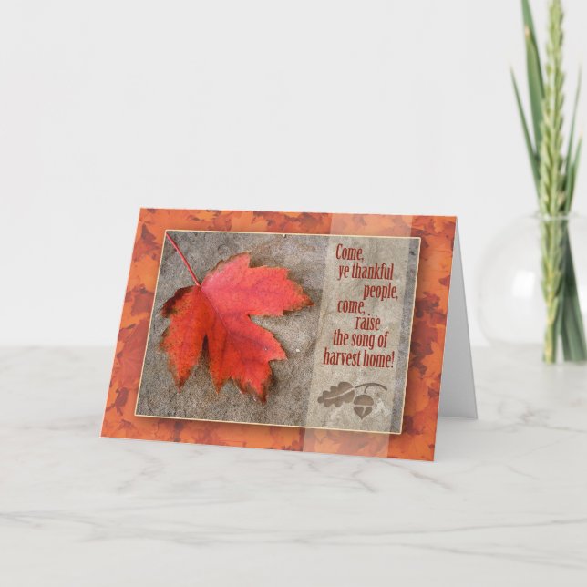 Carte de voeux Thanksgiving (Devant)