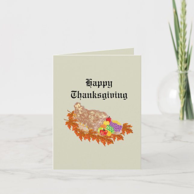 Carte de voeux : Thanksgiving (Devant)