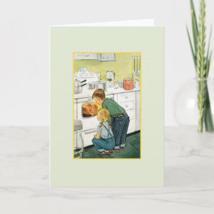 Carte de voeux Thanksgiving vintage