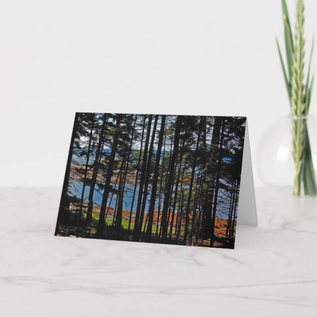 Carte de voeux "The Nub Through Pines" (Devant)