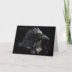 Carte de voeux "The Raven Lord" Raven Crow
