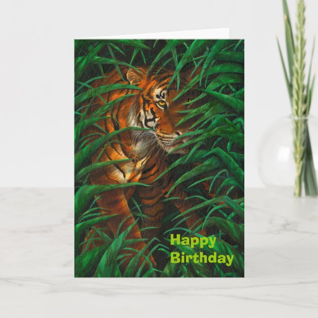 Carte de voeux Tiger (Devant)